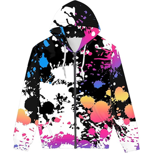 Men <b>Plus</b> Size Printed Hoodie Custom Pullover with Kangaroo Pocket for Casual Sports Wear and Street Fashion - Product Image 3