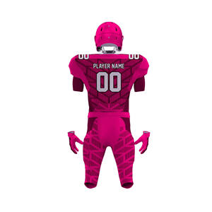 Custom Made Men's American Football Uniforms Latest Arrival Short Sleeves Sets Adjustable Size and <b>Printed</b> Style - Product Image 6