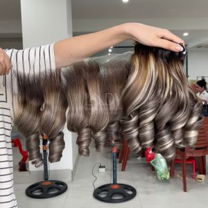 Extensiones de Cabello Natural de Alta Calidad con Color Degradado y Volumen, con Frontal y Mechones para Hacer Pelucas - Product Image 6