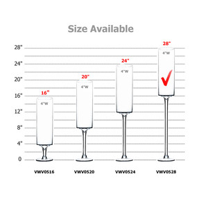 แจกันทรงเสาแบบมีก้านรุ่น VWV0528 - ขนาด 28 นิ้ว - Product Image 4