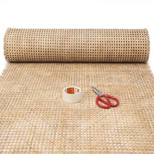 Cheap price natural <b>rattan</b> mesh <b>rolls</b> bulk quantity handweaving hexagon webbing <b>roll</b> produced by trusted factory - Product Image 1