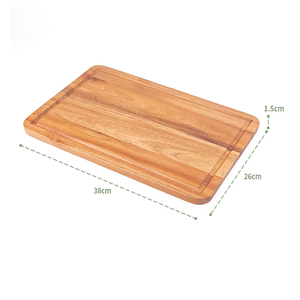 Tabla de Cortar de Madera de Acacia Rectangular de Alta Calidad con Ranura para Jugos - Product Image 5