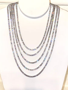 IGI Certified VVS Moissanite Brilliant Cut Diamond <b>Chains</b> Custom 925 Sterling Silver Tennis <b>Chain</b> Iced Hip Hop Necklaces <b>for</b> <b>Men</b> - Product Image 5