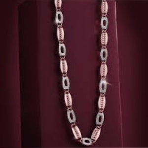 Collier avec pendentif en diamants de culture avec 19 carats, fabriqué en or rose 14 carats, bijoux hip-hop luxueux entièrement sertis pour hommes - Product Image 2