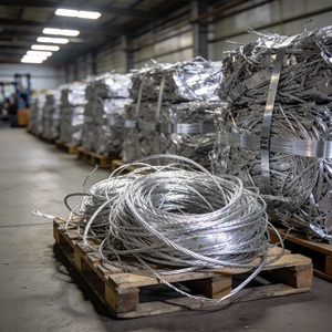 เศษลวดอะลูมิเนียม 6063 คัดแยกสะอาด ลวดโลหะสีสว่าง สำหรับการหล่อโลหะผสมและโรงงานผลิต - Product Image 3