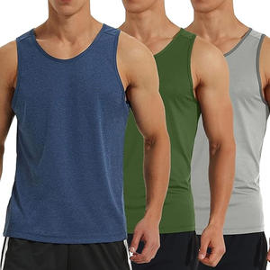 Vêtements de gym Coton Bodybuilding Stringer Débardeur Hommes Fitness Singlets Sports Sleeveless Shirt Solid Muscle - Product Image 5