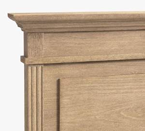 Cadre de lit Queen en teck massif luxueux, design minimaliste, durable, écologique, gris délavé, mobilier de chambre d'hôtel, bois de Java - Product Image 6