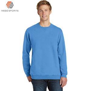 Comfortable Men's Cotton Fleece Blank Unbranded Oversize <b>Sweatshirt</b> OEM Custom Logo Crew Neck Windproof Breathable Winter Light - Product Image 2