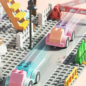 Girl's DIY Construction Toy Plastic ABS Moc <b>Building</b> <b>Blocks</b> Set for Ages 5 to 7 Years - Product Image 4