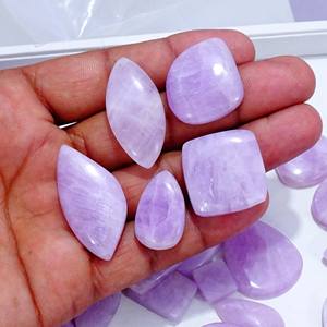 Natural Kunzite Cabochon Loose Gemstone Lot Cabochon Wholesale Lot Loose Gemstone Jewelry Bulk <b>Product</b> - Product Image 5
