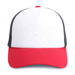 Dernière conception de chapeaux de camionneur décontracté couleur personnalisée 100% casquette en maille de coton fabriqué au Pakistan - Product Image 1