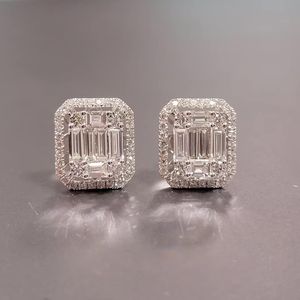 Ruby Oval White Lab Grown Diamond <b>Earring</b> 925 Sterling Silver Plated IGI Certified Party Wear <b>Cute</b> Design - Product Image 2