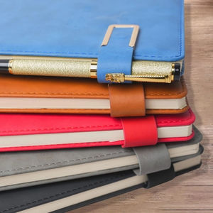 สมุดบันทึกหนัง PU ที่ไม่ซ้ำกันด้วยการออกแบบที่มีสีสัน-เหมาะสำหรับการให้ของขวัญใช้งานส่วนตัวโน้ตบุ๊ควางแผน - Product Image 4