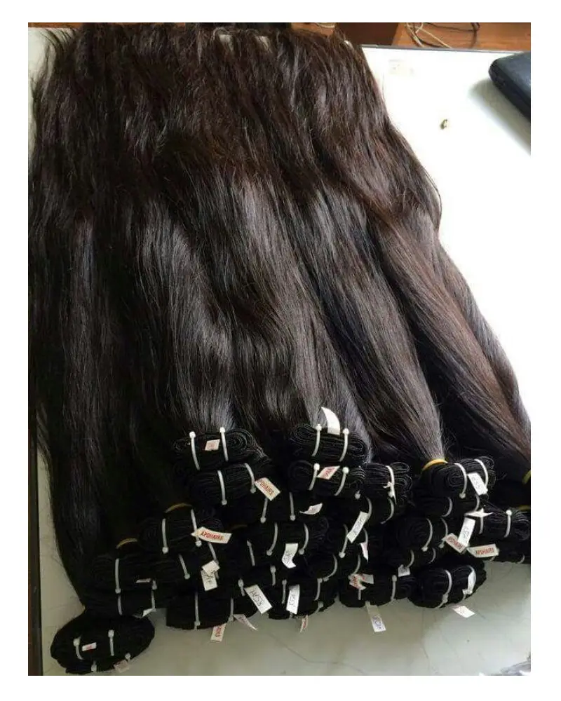 Estensione dei capelli umani vergini brasiliani grezzi, bundle all'ingrosso dritto fornitori vergini estensione naturale dei capelli umani