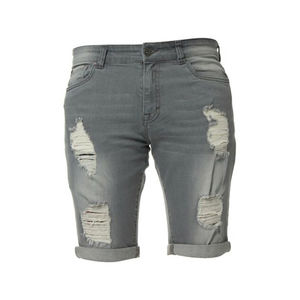 Short en jean personnalisé de haute qualité pour hommes-Services ODM à la mode Style décontracté motif solide dernier bouton Shorts pour hommes - Product Image 2