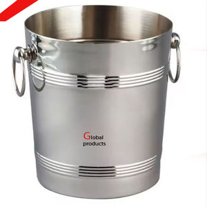 Enfriador de vino de tamaño pequeño de acero inoxidable con acabado de plata de alto estándar para restaurante y bar de hotel - Product Image 5