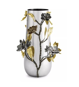 Customized Latest Design Handmade Metal <b>Table</b> <b>Top</b> Vase Flower Pot Coastal-Style Aluminium <b>Wedding</b> <b>Decoration</b> - Product Image 5