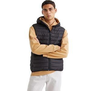 Chaqueta de invierno para hombre, precio de fábrica, oferta, con cremallera completa, corte ajustado, transpirable, 100% poliéster, sin mangas. - Product Image 1