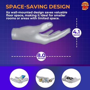 Support mural pour ballon de sport, support de rangement pour ballon de sport, polypropylène, grand espace de rangement, support de ballon sécurisé pour salle de sport - Product Image 6