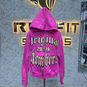 Préfet coupe Sport édition la plus demandée marron fermeture éclair à capuche imprimé fabriqué en usine pas cher prix sweats à capuche hommes hommes sweats à capuche - Product Image 6