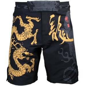 Pantalones cortos BJJ MMA de rendimiento elásticos en 4 direcciones con estampado personalizado OEM Jiu Jitsu Fighting MMA Grappling Short MMA Boxing Fight Shorts - Product Image 1