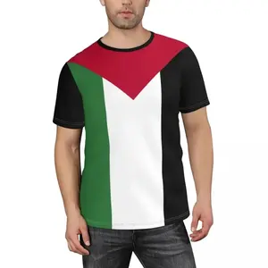 Palestine เสื้อยืดคอกลมแขนสั้นระบายอากาศได้ดีผลิตตามสั่งเป็นมิตรกับสิ่งแวดล้อม - Product Image 1