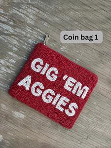 Porte-monnaie en forme de cœur très tendance - Broderie en coton, design personnalisable, cadeau de remerciement - Product Image 3