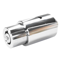 Cylindres de serrure tubulaire à poussoir pour véhicule en alliage de zinc, haute sécurité, entraxe 60 mm, finition chromée, 1 clé, installation facile, pour véhicules renforcés