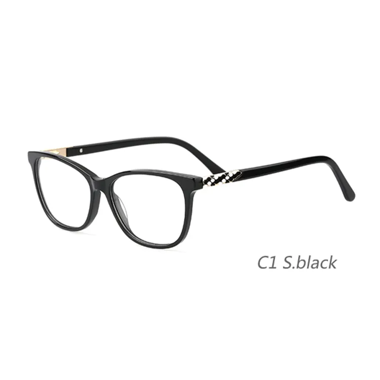 Occhiali da vista 2024 occhiali blu luce bloccante occhiali acetato occhiali da vista montature con 3D stampato con metallo per miopia
