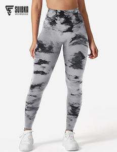 Leggings de yoga taille haute de qualité supérieure pour femmes vêtements de sport OEM avec logo et marque personnalisés - Product Image 2