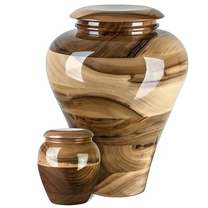 Highest Quality Funeral Accessories Wooden Wooden Urns Wholesale Funeral Cremation Token Urns Made in India 2026 - Product Image 3