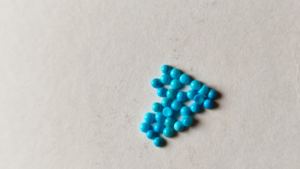 อัญมณีสีฟ้าเทอร์ควอยซ์ Arizona cabochons 3mm สีฟ้าครามแท้ - Product Image 2