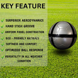 Ballon de football WEMBLEY SPORTS GEAR haute performance pour entraînement et compétition, qualité supérieure, design écologique et durable, toucher doux - Product Image 6