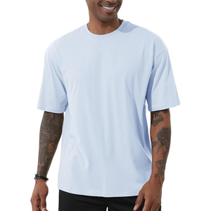 T-shirt lourd surdimensionné 100% coton de haute qualité impression personnalisée T-shirt pour hommes vierge uni directement de l'usine - Product Image 1