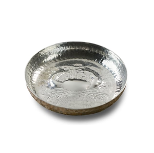 Bandeja de servicio de aluminio con asas Aspecto atractivo Bandeja de plata multifuncional Artículos de decoración de mesa - Product Image 2