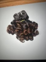 Extensions de Cheveux Indiens Bruts Bouclés de Qualité Supérieure pour Bébé, Cheveux Humains Vierges Remy 100% Personnalisés, Lots de Cheveux à Double Trame Faite à la Machine, Toutes Couleurs