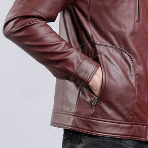 แจ็กเก็ตหนังด้านหน้าสำหรับผู้ชายกันลมระบายอากาศได้ดีเป็นมิตรกับสิ่งแวดล้อมโลโก้ได้ตามต้องการ - Product Image 6