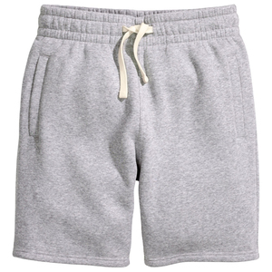 Pantalones Cortos Deportivos Casuales de Felpa con Cordón, 100% Algodón Grueso, Estilo Cargo, Color Liso, para Streetwear - Product Image 1