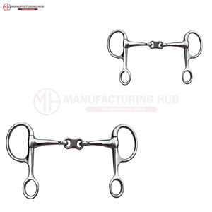 Embouchures pour chevaux Riaz Jamal, neuves, fines, en acier inoxydable, avec grand anneau en D, en cuivre, en métal, produits pour chevaux - Product Image 2