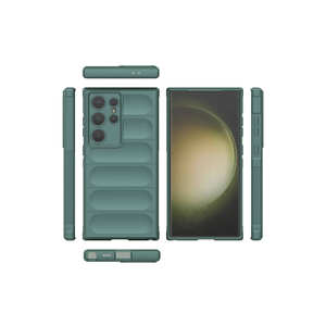 Coque arrière souple en silicone TPU Netzy pour Samsung Galaxy S24 Ultra, motif ethnique ajouré noir avec finition givrée style Ins - Product Image 4