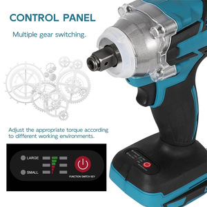 Llave de impacto eléctrica inalámbrica de 21V, llave de enchufe eléctrica sin escobillas recargable de alto Torque 1/2 - Product Image 3