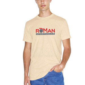 T-shirt uni pour homme, nouveau style 2025, logo personnalisé imprimé, 100% coton, léger, coupe ajustée, tissu doux, fabriqué au Pakistan - Product Image 4