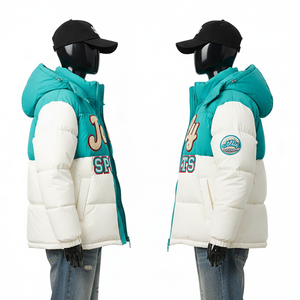 Chaqueta Acolchada para Mujer, Tejido de Poliéster de Primera Calidad, Paneles de Bloques de Color, Chaqueta Acolchada con Apliques Personalizados y Logotipo - Product Image 3