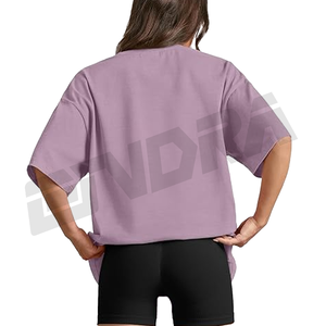 2025 mode surdimensionné t-shirt pour femmes décontracté chic à manches courtes haut confortable coupe ample à la mode streetwear quotidien bureau porter chaud - Product Image 4