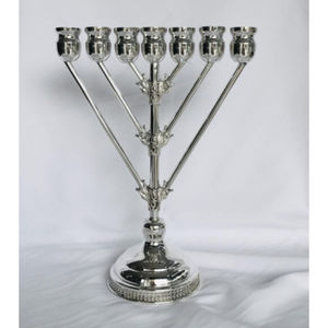 Candelabro tradicional de gran calidad, Plata pulida, níquel, Hanukkah, Menorah, candelabro para Festival, decoración del hogar, el mejor precio - Product Image 5