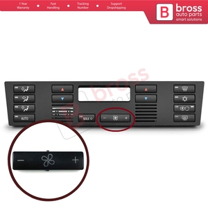 Panel de Control de Climatización BDP88-11, Cubierta del Botón de Velocidad del Ventilador para X5 E53 2000-2006, Serie 5 E39 1996-2003, 6411691 - Product Image 5