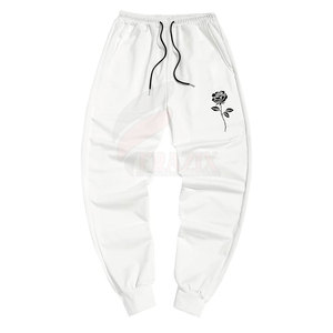 Nouveau pantalon de survêtement droit décontracté pour homme 100% Coton Écologique Séchage rapide Léger Confortable Imprimé délavé foncé OEM - Product Image 1