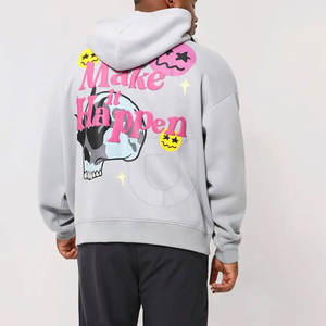 เสื้อฮู้ดดี้ดีไซน์เนอร์ XS คุณภาพสูงจากผู้ผลิตมืออาชีพ ผลิตจากผ้าฝ้าย 100% ย้อมสีพื้น พิมพ์ลายพัฟ สไตล์ใหม่สำหรับฤดูหนาว แบบเรียบง่ายสำหรับผู้ชาย - Product Image 2