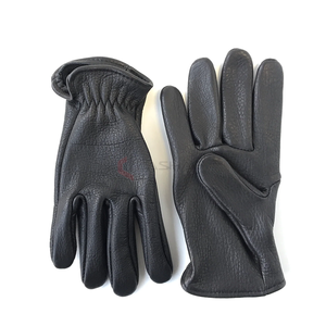Guantes de trabajo de cuero Seguridad industrial Guantes de mano de cuero de grano de conducción resistente Fabricante - Product Image 2