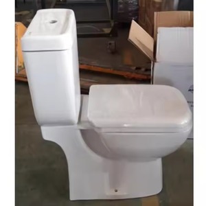 Australie Filigrane Europe CE Standard Forme Carrée Toilette Dos Au Mur Deux Pièces P-trap WC Sans Monture Flush Nano Toilette En Céramique - Product Image 3